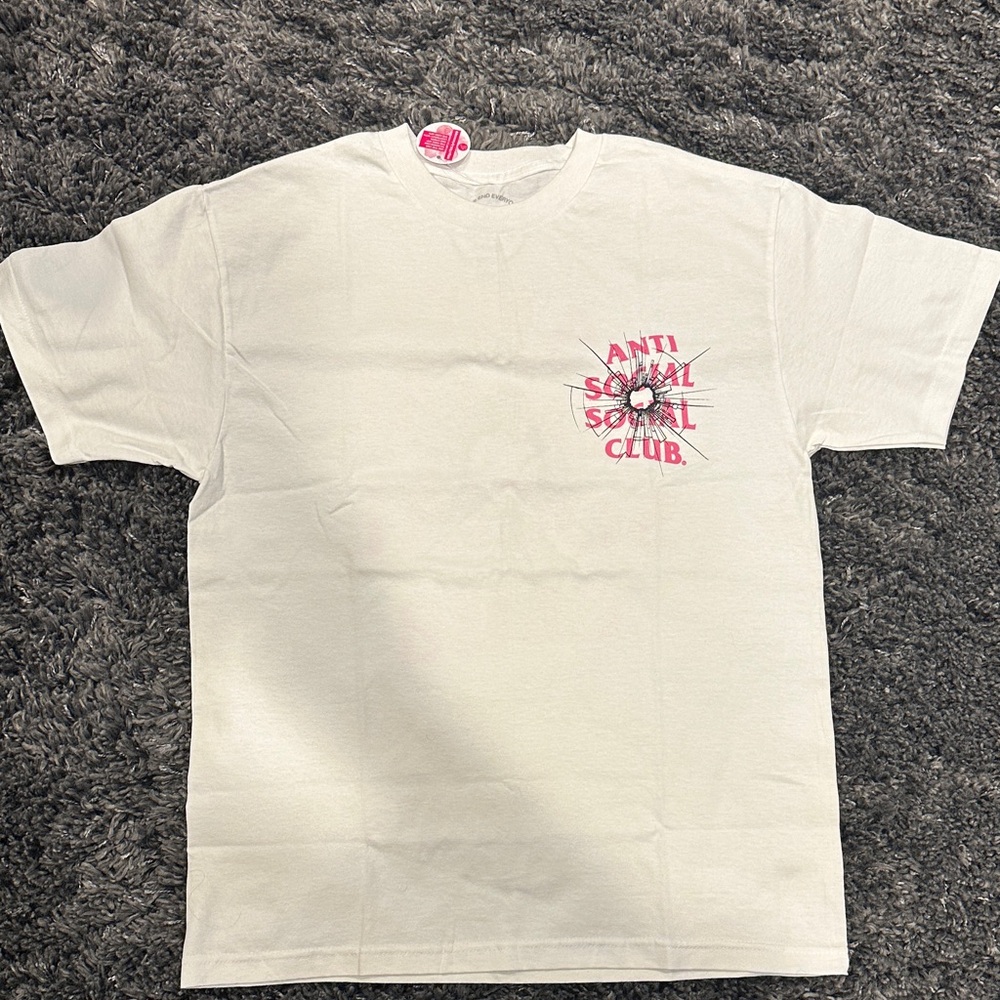 Theories Tee Anti Social Social Club White and Pink Kids Tee